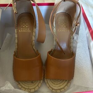 Vince Camuto Tan Espadrilles Comfortable Casual Shoes